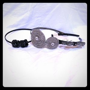 3 headbands- 1 from Nordstrom rack one Saks Fifth